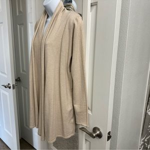 Dreamers Drape Front Open Knit Cardigan S M